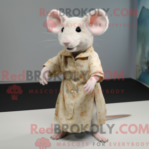 Mascot character of a Beige...