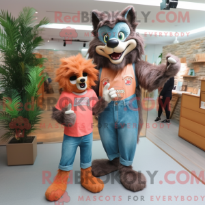 Mascot karakter van een...