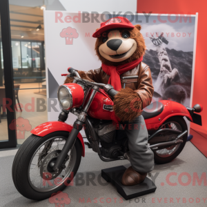 Mascot character of a Red...