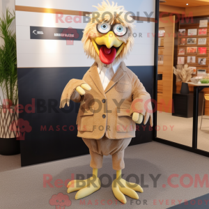 Maskotkarakter av en beżowy...