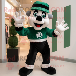 Forest Green Mime mascotte...