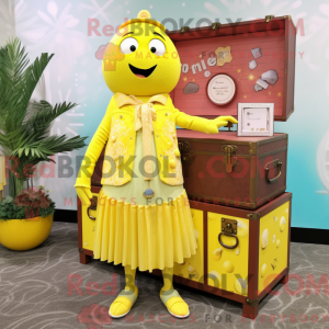 Mascottefiguur van een...