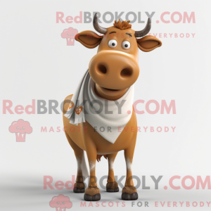 Mascot character of a Tan...