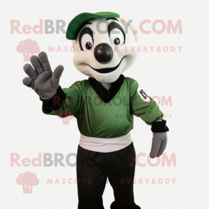 Forest Green Mime maskot...