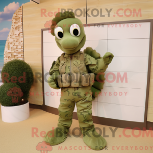 Mascot character of a Olive...