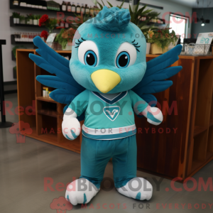 Postava maskota Teal Cupida...