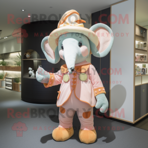 Peach Elephant mascotte...