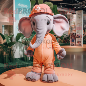 Peach Elephant mascotte...