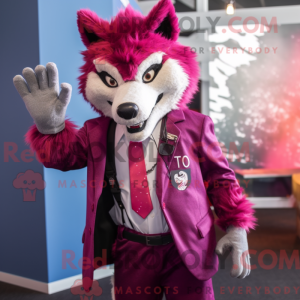 Máscara de cor magenta Say...