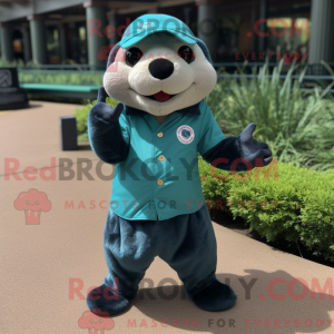 Postava maskota Teal Otter...