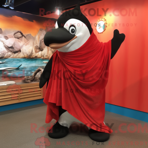 Mascot character of a Red...