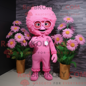 Mascot character of a Pink...