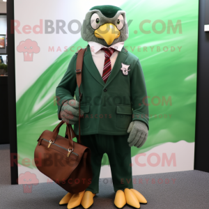 Forest Green Hawk mascotte...