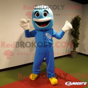 Postava maskota modré...