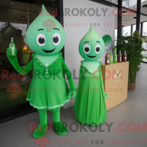 Mascot character of a Green...