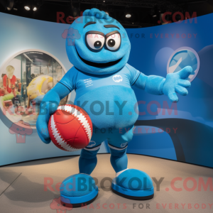Mascot character of a Blue...