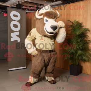 Mascottefiguur van een...