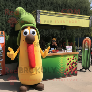 Olive Hot Dogs mascotte...