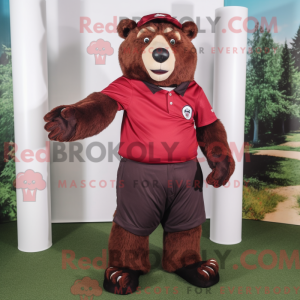 Personaje mascota de un oso...