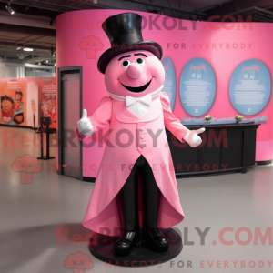Mascot character of a Pink...