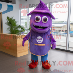 Maskot karaktär av en liten...