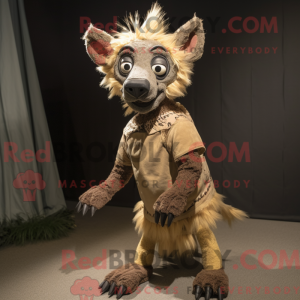 Mascot character of a Tan...