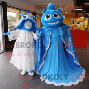 Mascot character of a Blue...