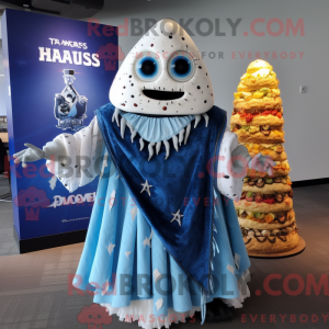 Mascot character of a Blue...