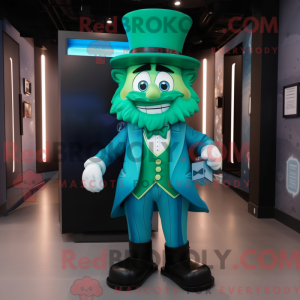 Mascot character of a Cyan...