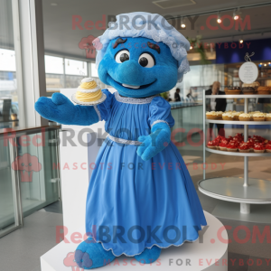 Mascot character of a Blue...