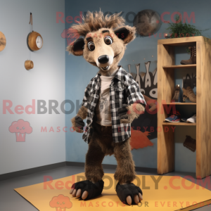 Maskottchen einer Hyäne mit...