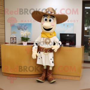 Cream Cowboy maskot kostume...