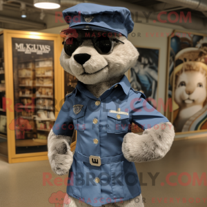 Mascot character of a Navy...