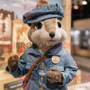 Mascot character of a Navy...