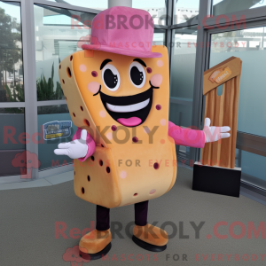 Mascottefiguur van een Pink...