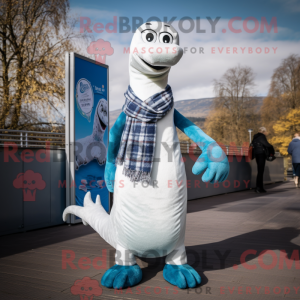 Mascot karakter van een wit...