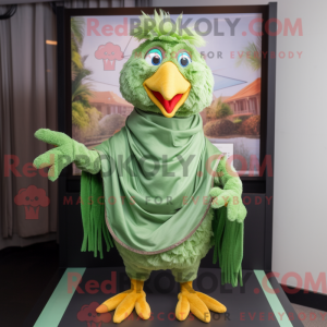 Mascot character of a Green...