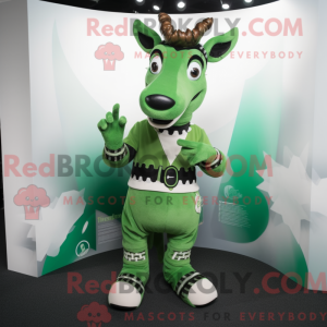 Mascot character of a Green...