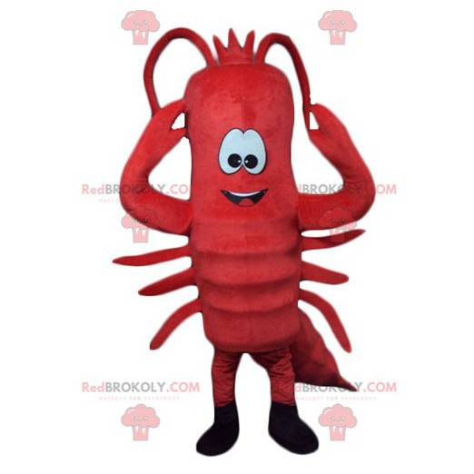 Mascot giant red crayfish lobster - Redbrokoly.com