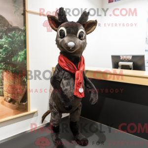Mascot character of a Black...
