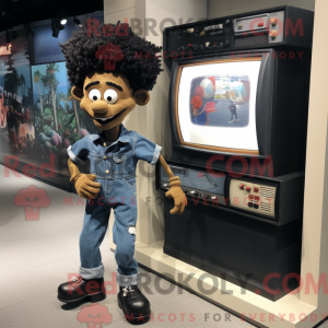 Mascot character of a Black...