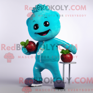 Mascot character of a Cyan...