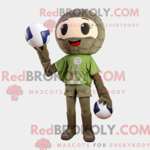Mascot character of a Olive...