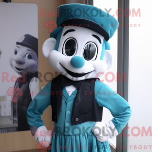 Mascot character of a Teal...