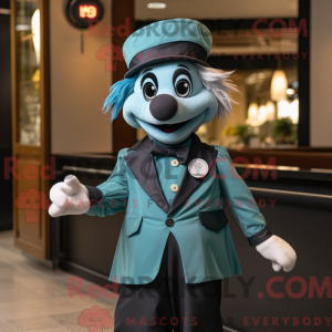 Mascot character of a Teal...