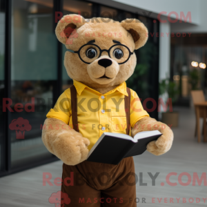 Personaje mascota de un oso...