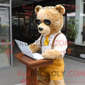 Mascottefiguur van een...
