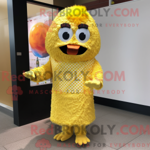 Maskotkarakter av en Yellow...