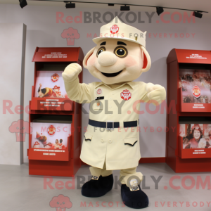 Mascot character of a Cream...