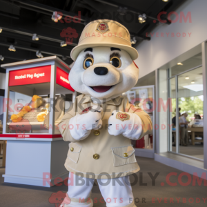 Mascottefiguur van een...